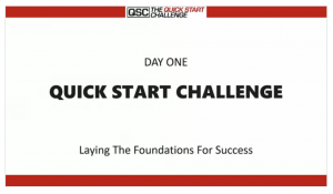 The Quick Start Challenge Day 1