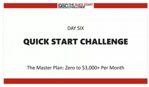 The Quick Start Challenge Day 6